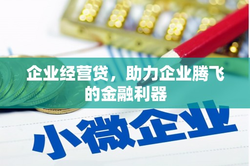资源企业经营贷，助力企业腾飞的金融利器
