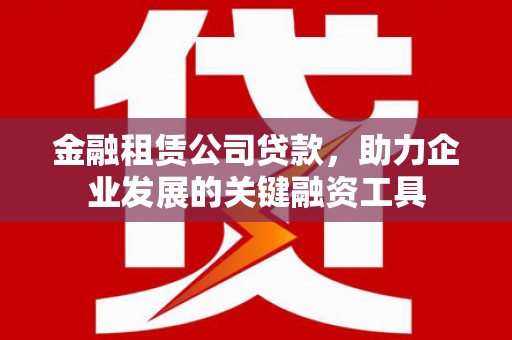 和林格尔金融租赁公司贷款，助力企业发展的关键融资工具