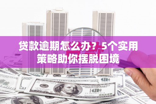 宣化贷款逾期怎么办？5个实用策略助你摆脱困境