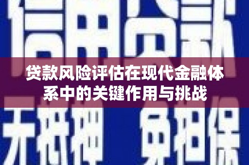 德清贷款风险评估在现代金融体系中的关键作用与挑战