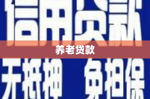 新泰养老贷款