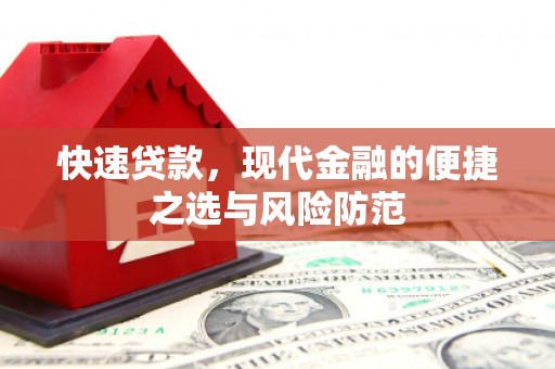 云龙快速贷款，现代金融的便捷之选与风险防范