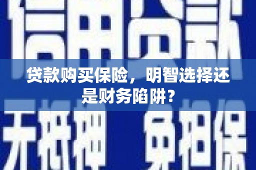柏乡贷款购买保险，明智选择还是财务陷阱？