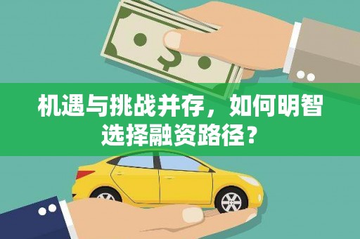 泗水机遇与挑战并存，如何明智选择融资路径？