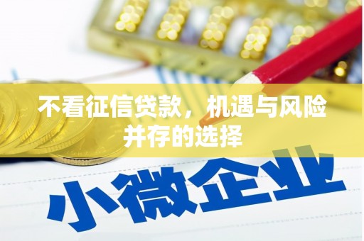 和林格尔不看征信贷款，机遇与风险并存的选择